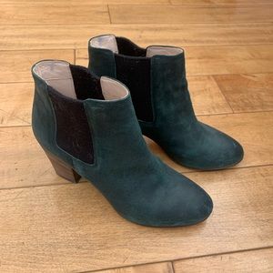 Club Monaco Dariela Green Ankle Booties sz 40 / US 9